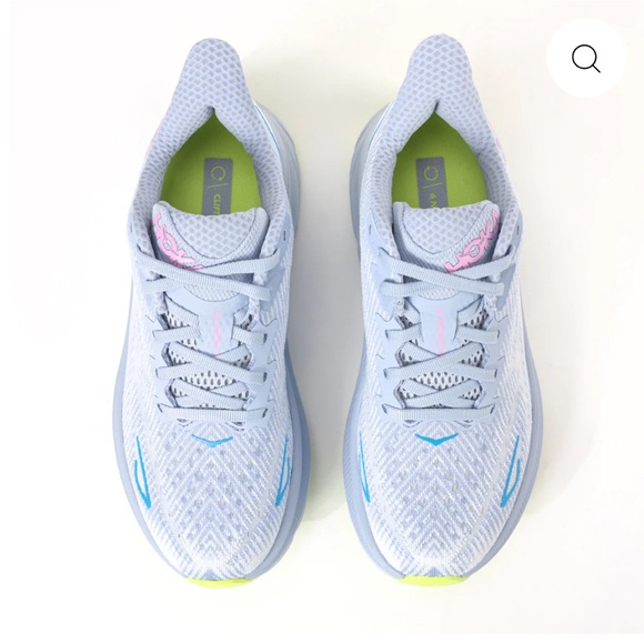 Hoka ONE ONE Women's Clifton 9 Gull/Sea Ice. Size 9.5. H-090 - Picture 5 of 10